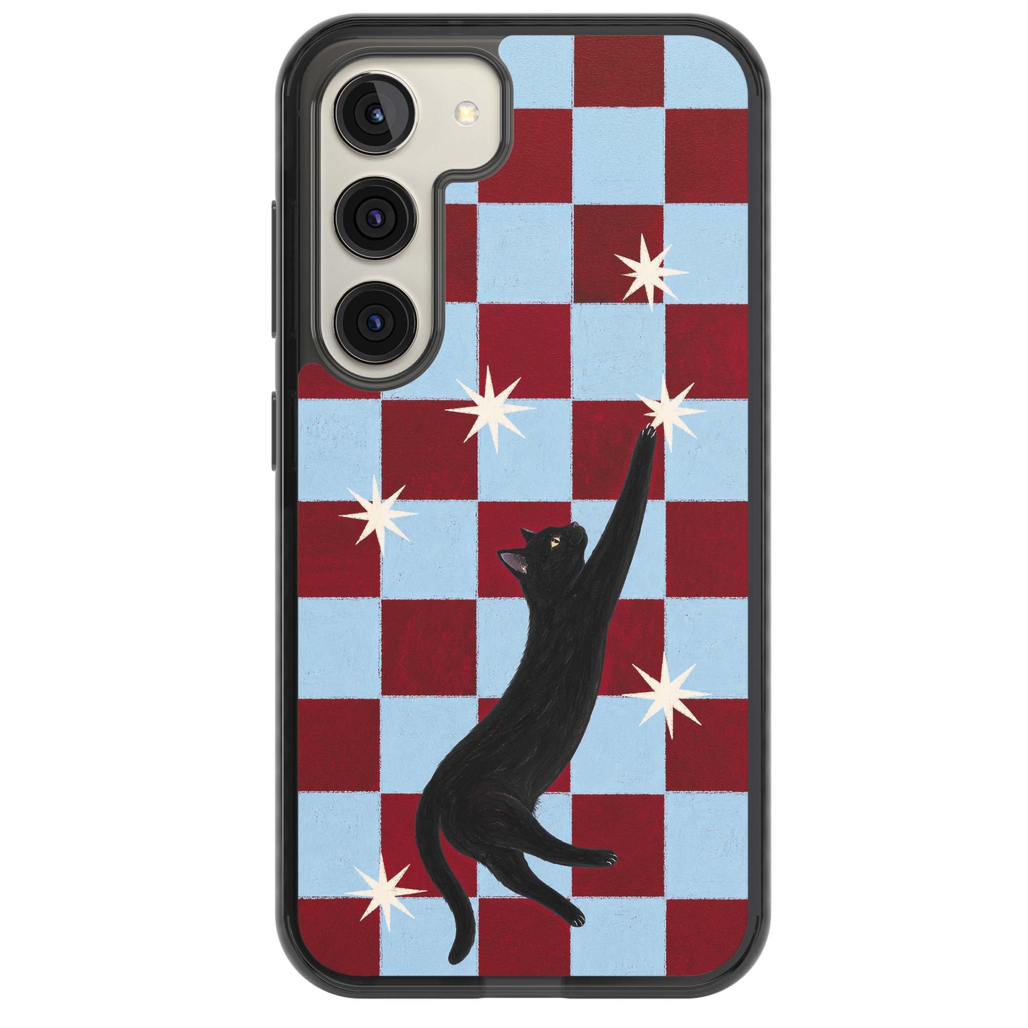Starlit Kitty animals iPhone case | Black Impact case for Samsung Galaxy S24, Samsung Galaxy S23, Samsung Galaxy S22