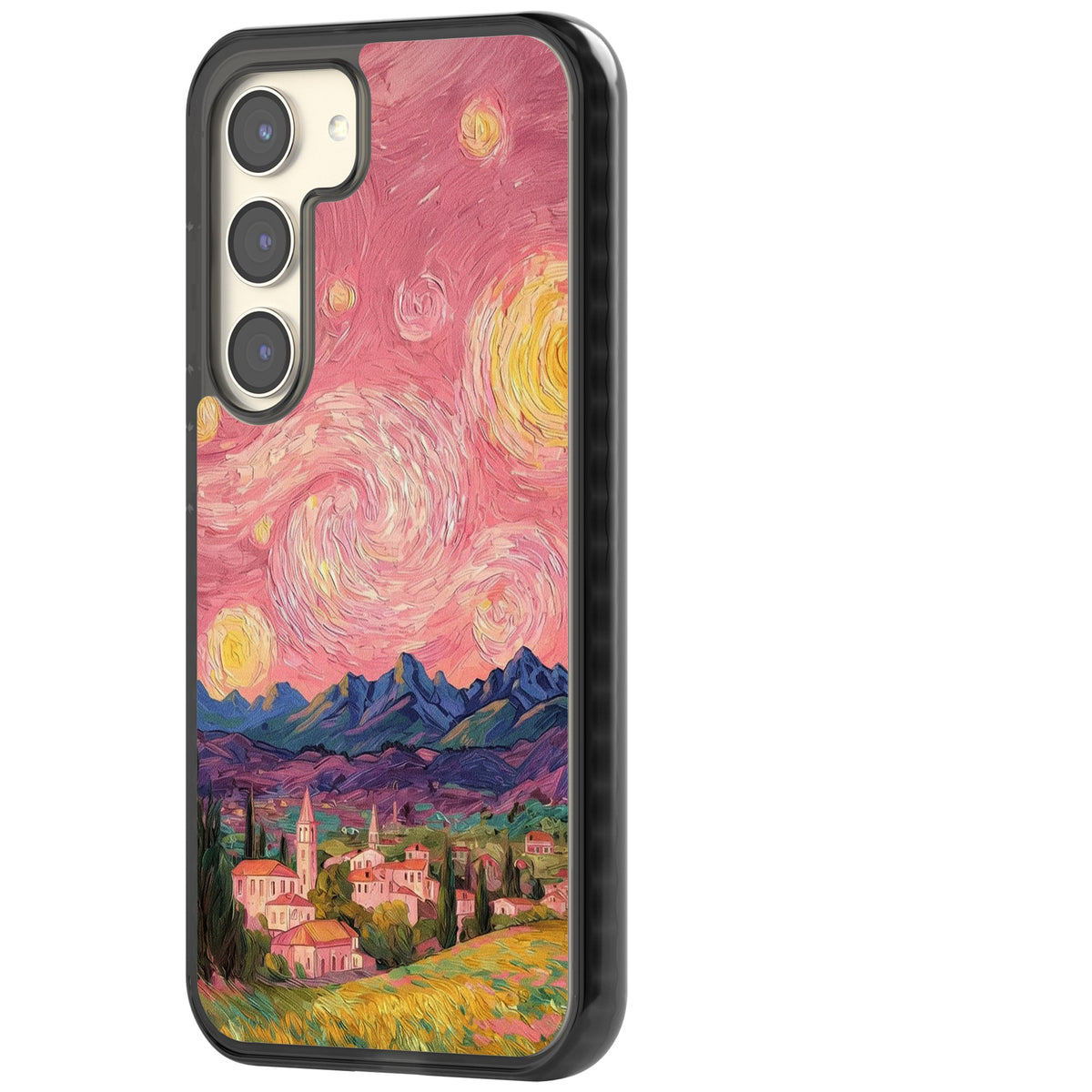 The Starry Sunset Samsung S22 / Samsung S22 Plus / Samsung S23 / Samsung S23 Plus / Samsung S24 / Samsung S24 Plus Impact Black Phone Case side