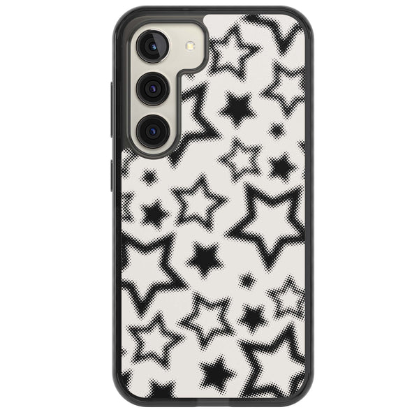 Black Halftone Stars