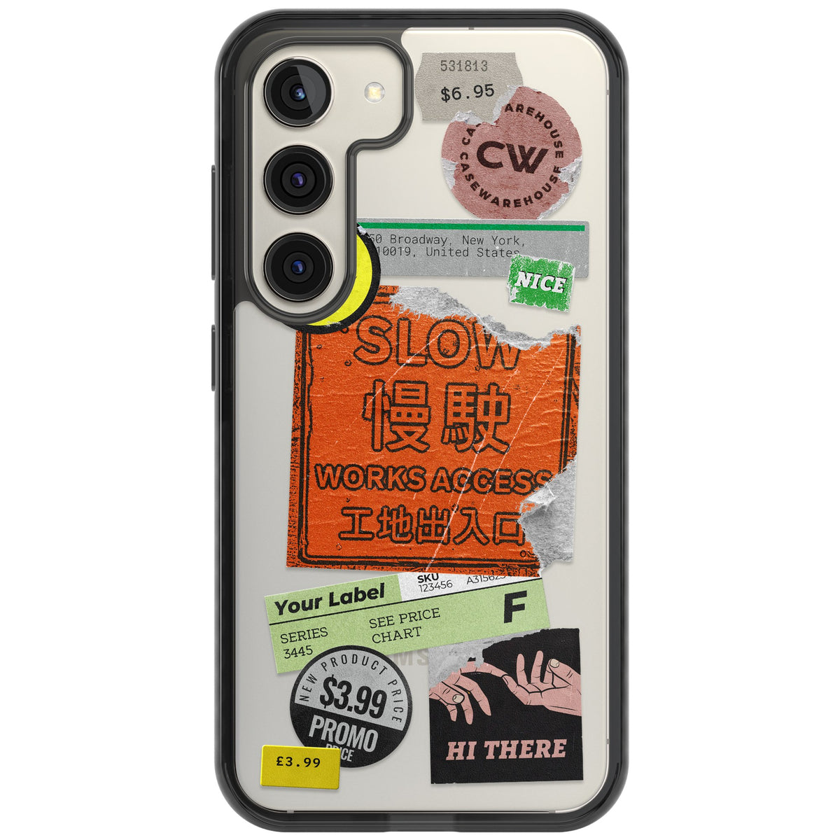 Slow Works Samsung S22 / Samsung S22 Plus / Samsung S23 / Samsung S23 Plus / Samsung S24 / Samsung S24 Plus Impact Black Phone Case front