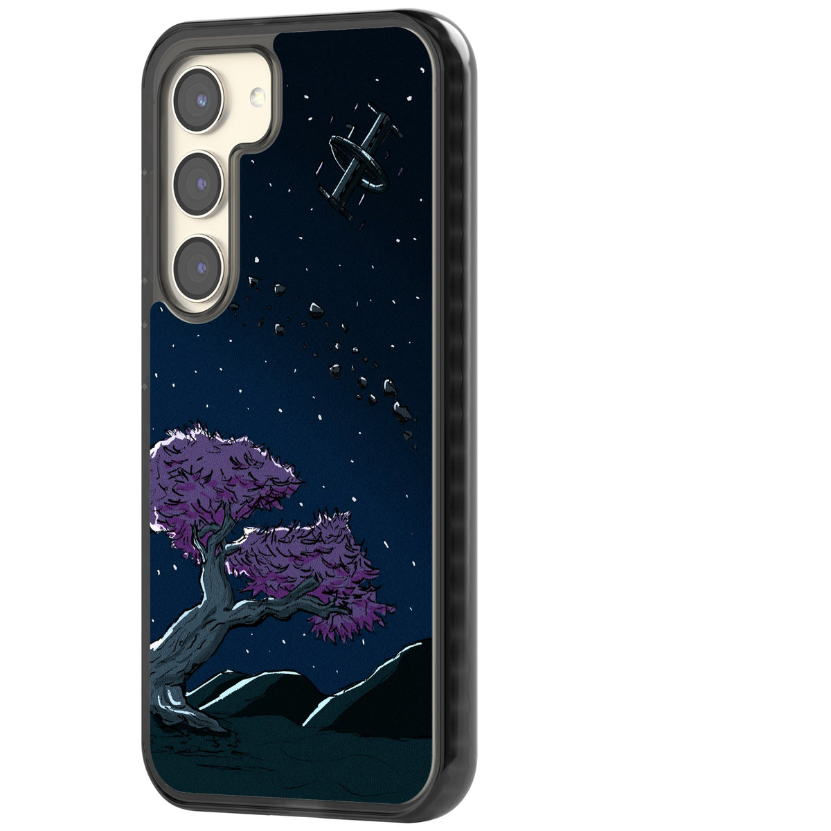 Orbit Samsung S22 / Samsung S22 Plus / Samsung S23 / Samsung S23 Plus / Samsung S24 / Samsung S24 Plus Impact Black Phone Case side