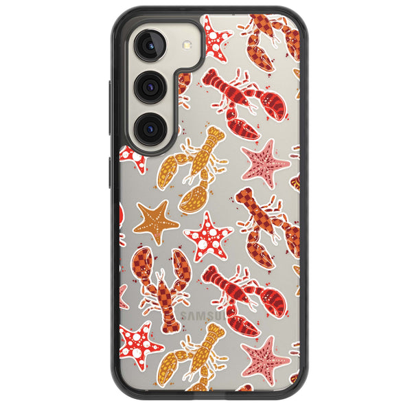 Lobster & Starfish Coastal Pattern