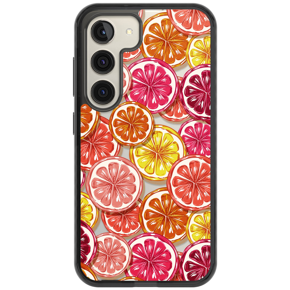 Citrus Fiesta Samsung S22 / Samsung S22 Plus / Samsung S23 / Samsung S23 Plus / Samsung S24 / Samsung S24 Plus Impact Black Phone Case front