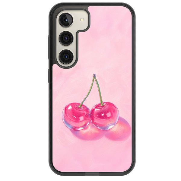 Pink Glass Cherry