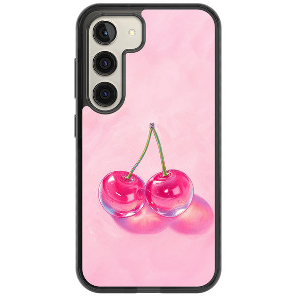 Pink Glass Cherry