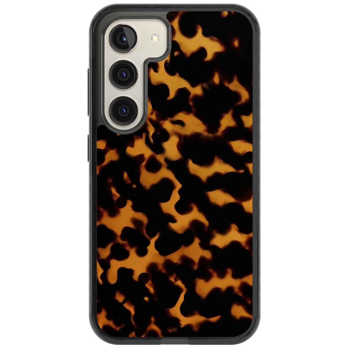Amber Tortoise Samsung S22 / Samsung S22 Plus / Samsung S23 / Samsung S23 Plus / Samsung S24 / Samsung S24 Plus Impact Black Phone Case front