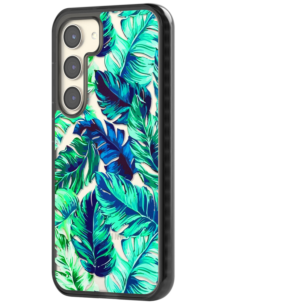 Aqua Tropic Samsung S22 / Samsung S22 Plus / Samsung S23 / Samsung S23 Plus / Samsung S24 / Samsung S24 Plus Impact Black Phone Case side