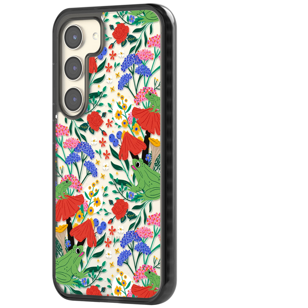 Tropical Samsung S22 / Samsung S22 Plus / Samsung S23 / Samsung S23 Plus / Samsung S24 / Samsung S24 Plus Impact Black Phone Case side