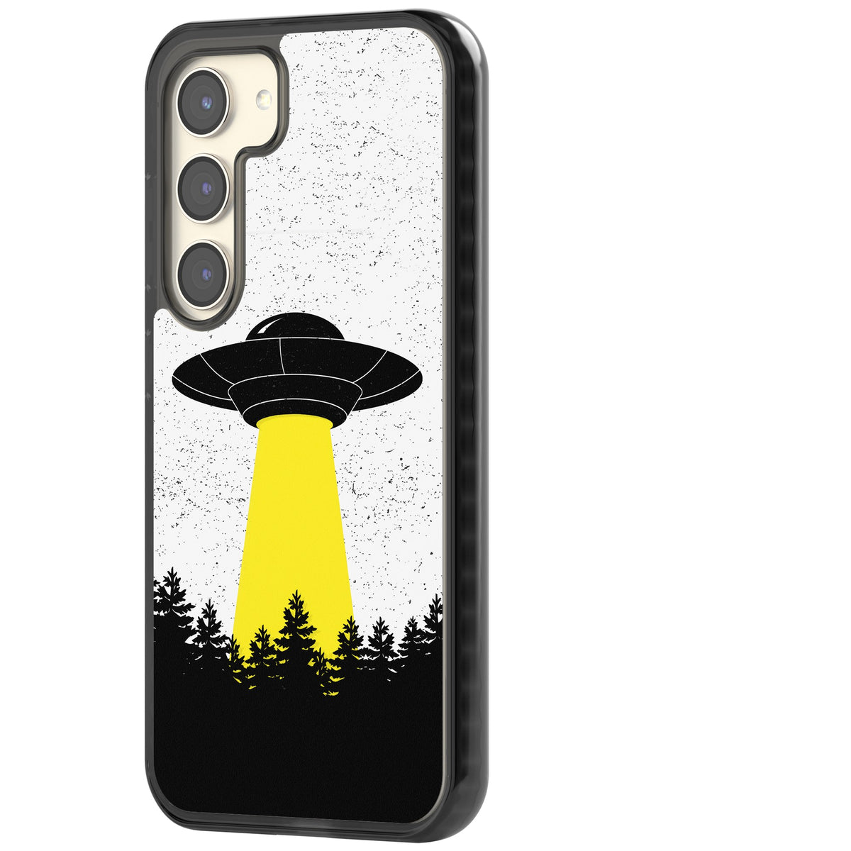 Alien Abduction Samsung S22 / Samsung S22 Plus / Samsung S23 / Samsung S23 Plus / Samsung S24 / Samsung S24 Plus Impact Black Phone Case side