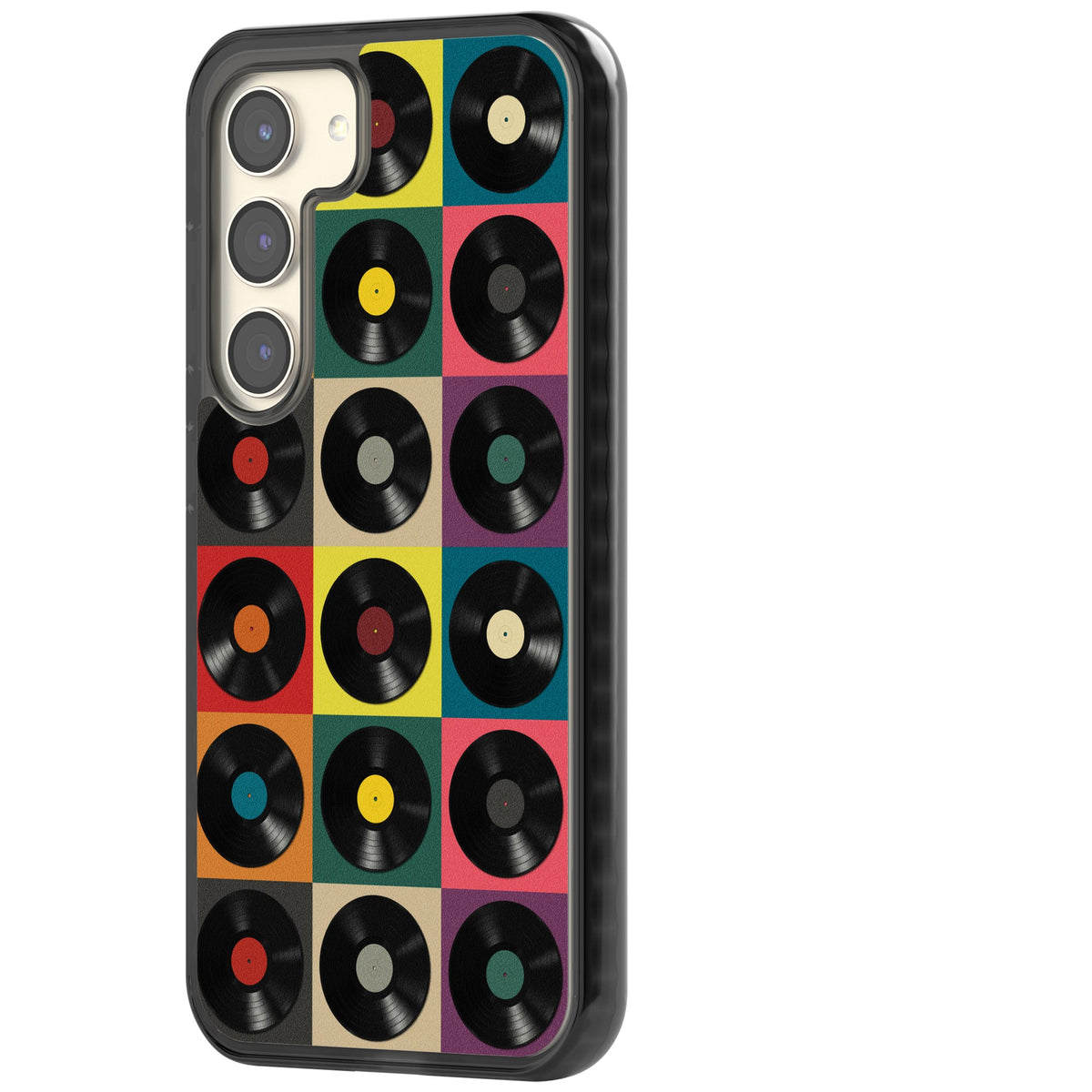 Vinyl Records Samsung S22 / Samsung S22 Plus / Samsung S23 / Samsung S23 Plus / Samsung S24 / Samsung S24 Plus Impact Black Phone Case side