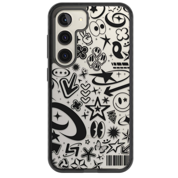 Black Y2K Pattern