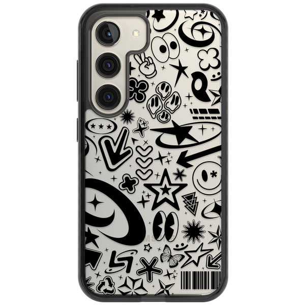 Black Y2K Pattern