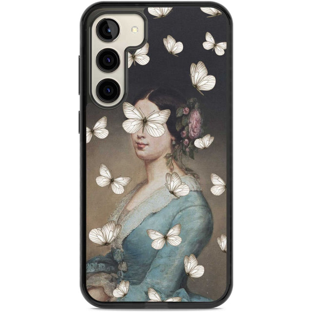 BUTTERFLY BEAUTY Phone Case Samsung S22 Plus / Black Impact Case,Samsung S23 Plus / Black Impact Case Blanc Space