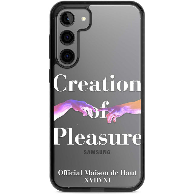 Creation of Pleasure Phone Case Samsung S22 Plus / Black Impact Case,Samsung S23 Plus / Black Impact Case Blanc Space