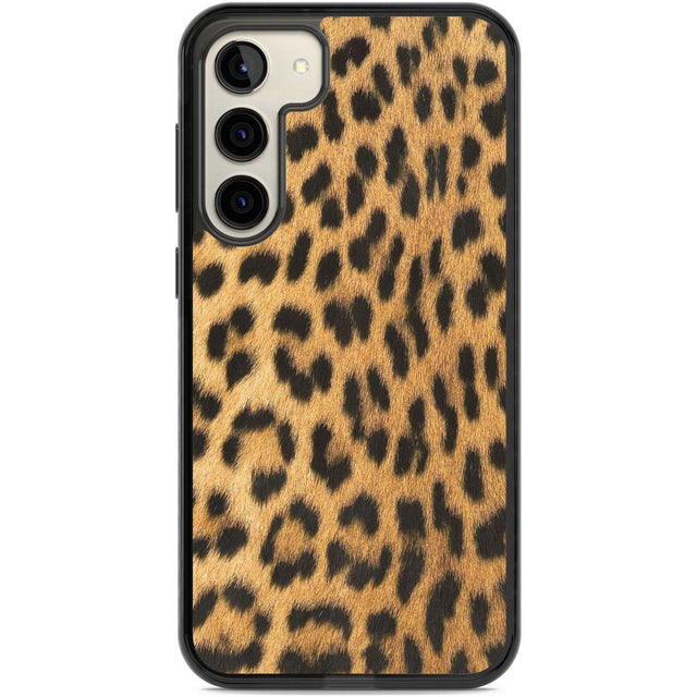 Designer Fashion Gold Leopard Print Phone Case Samsung S22 Plus / Black Impact Case,Samsung S23 Plus / Black Impact Case Blanc Space