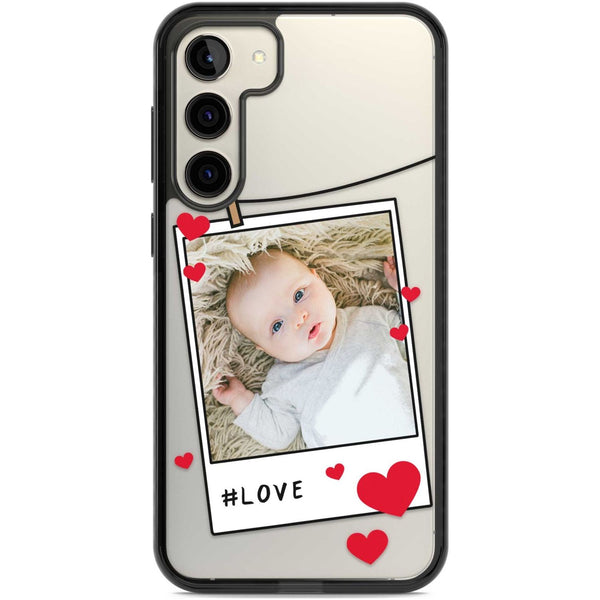 Personalised Paperclip & Hearts Polaroid