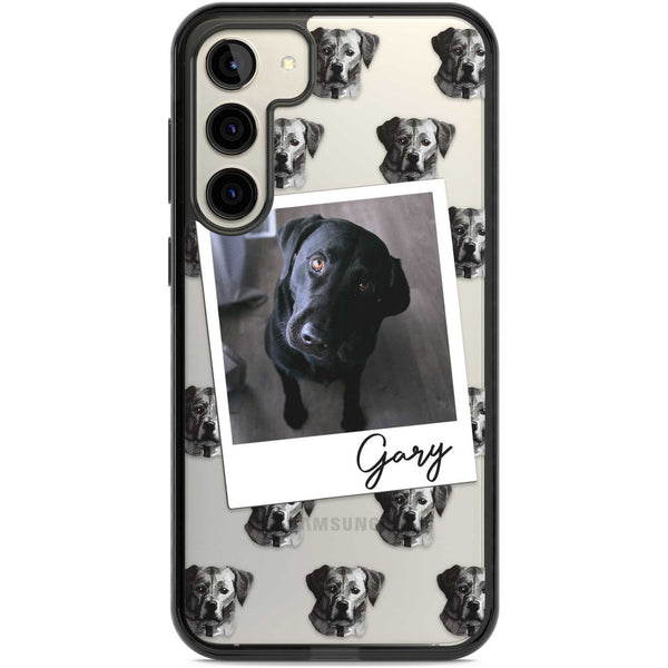Personalised Black Labrador Instant Camera Photo