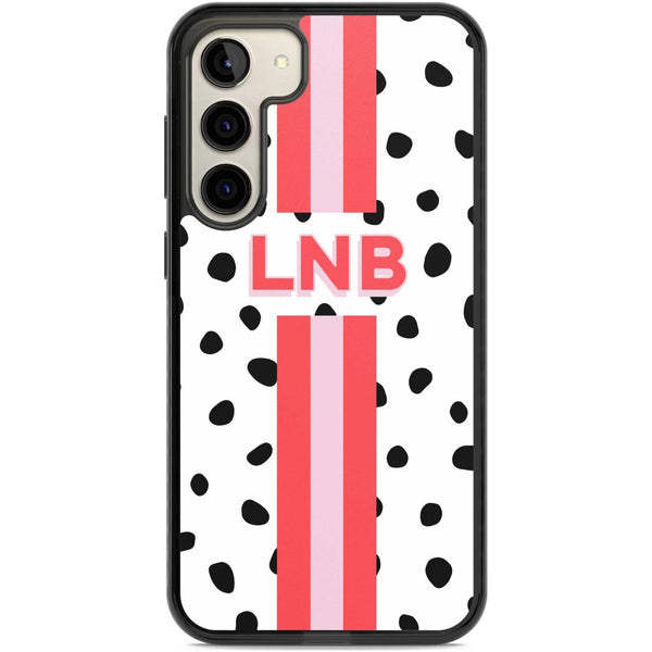 Personalised Polka & Pink Stripe