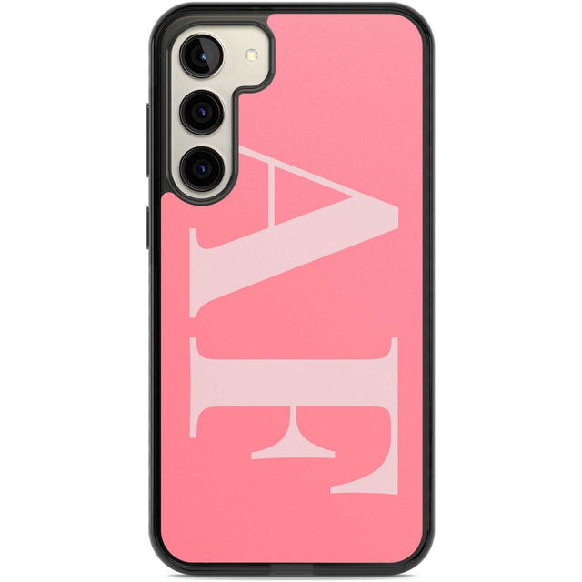 Personalised Light & Dark Pink Personalised Custom Phone Case Samsung S22 Plus / Black Impact Case,Samsung S23 Plus / Black Impact Case Blanc Space