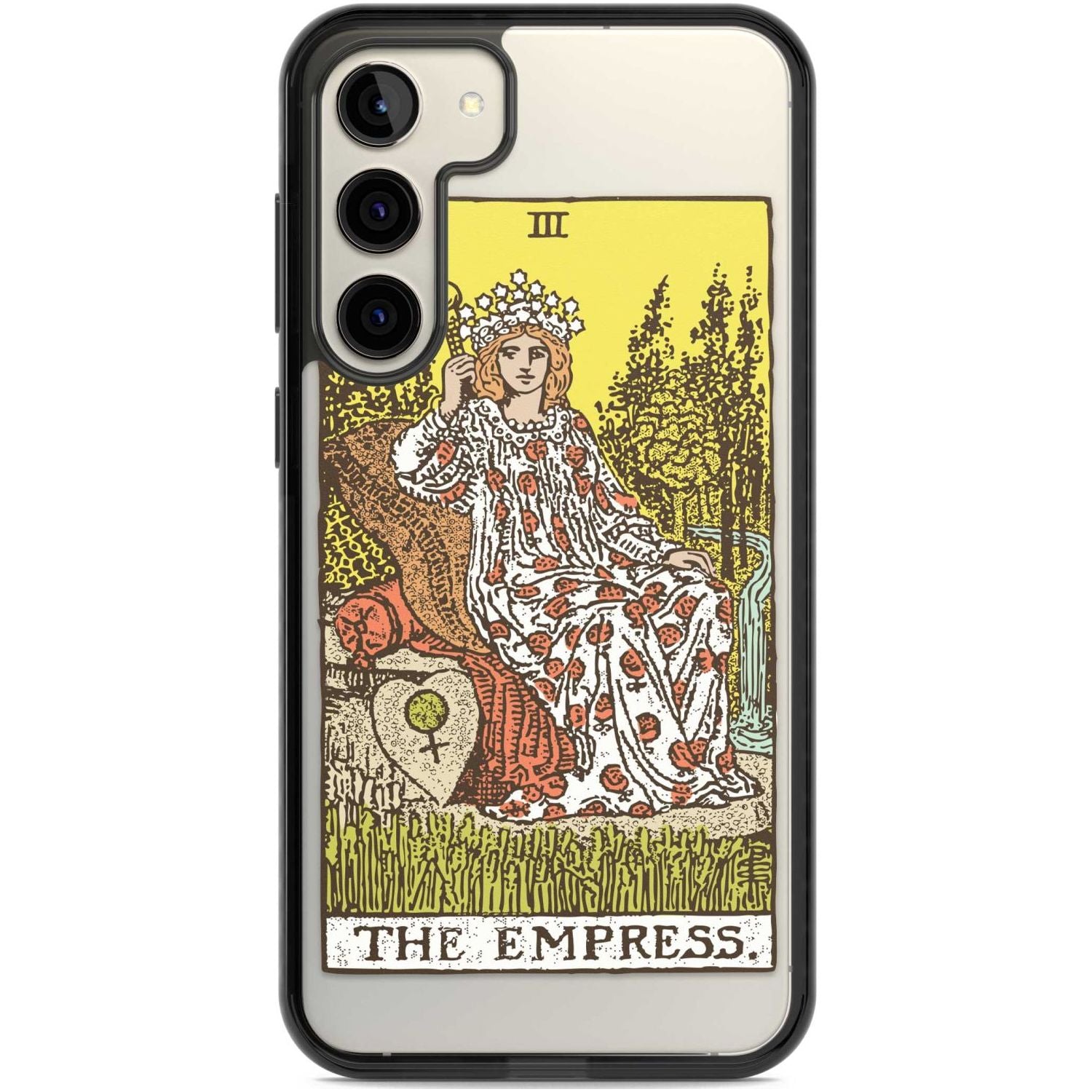 Personalised The Empress Tarot Card - Colour Custom Phone Case Samsung S22 Plus / Black Impact Case,Samsung S23 Plus / Black Impact Case Blanc Space