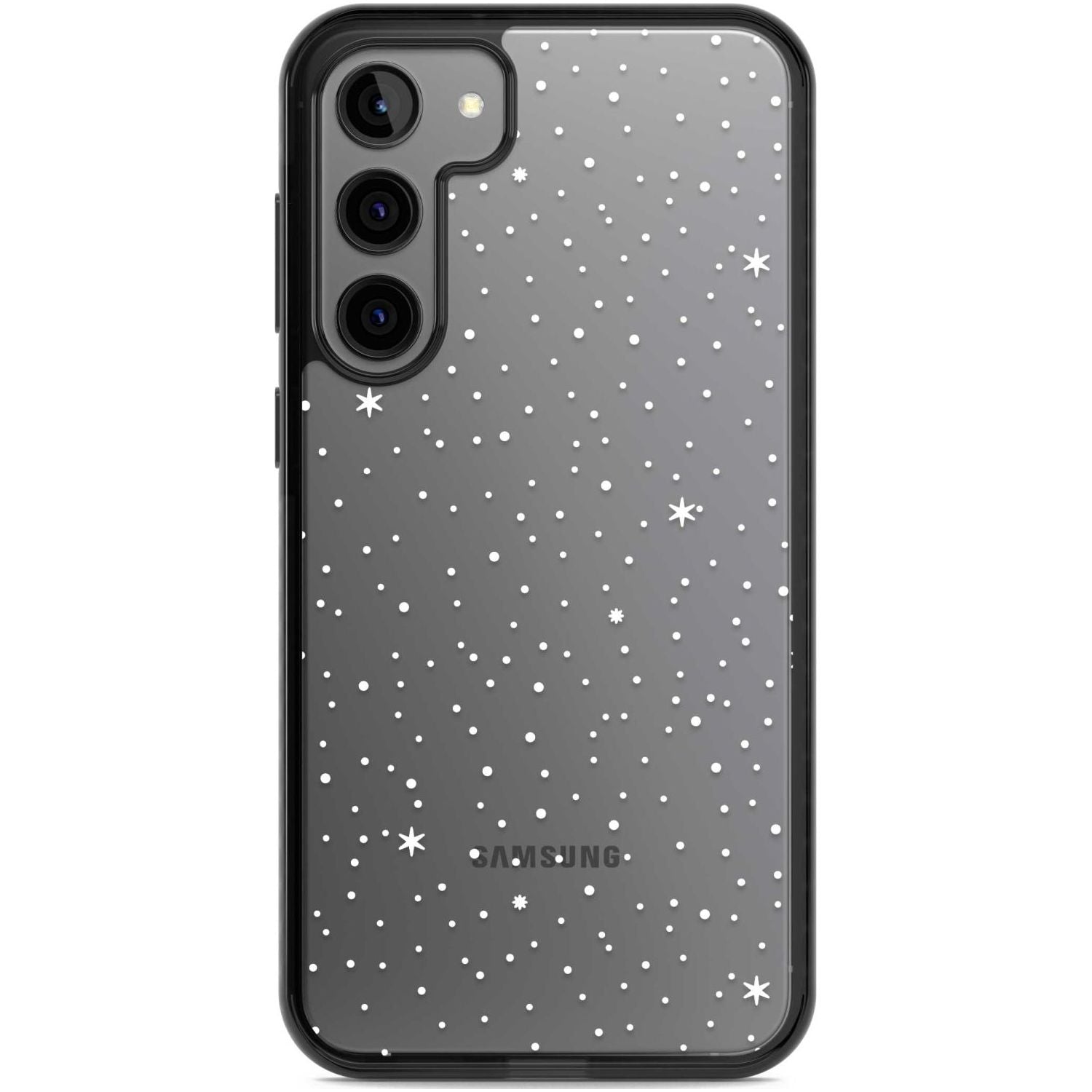 Celestial Starry Sky White Phone Case Samsung S22 Plus / Black Impact Case,Samsung S23 Plus / Black Impact Case Blanc Space