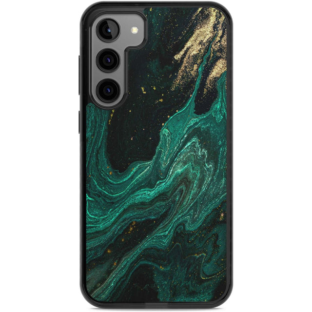 Emerald Lagoon Phone Case Samsung S22 Plus / Black Impact Case,Samsung S23 Plus / Black Impact Case Blanc Space