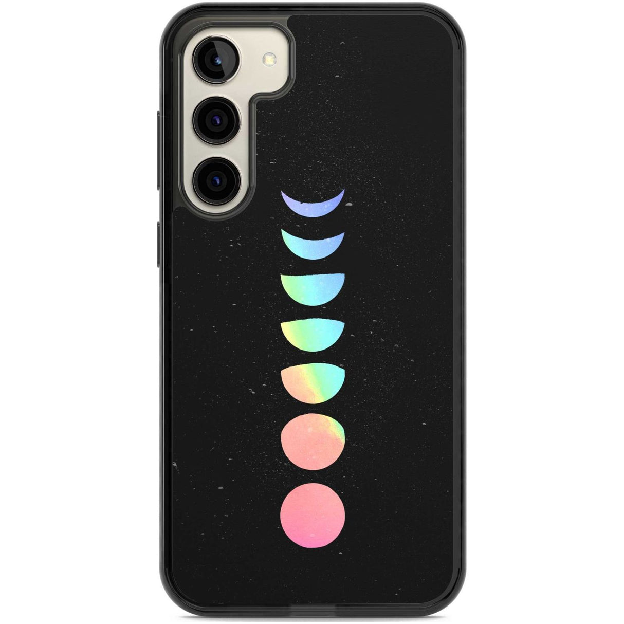 Pastel Moon Phases Phone Case Samsung S22 Plus / Black Impact Case,Samsung S23 Plus / Black Impact Case Blanc Space