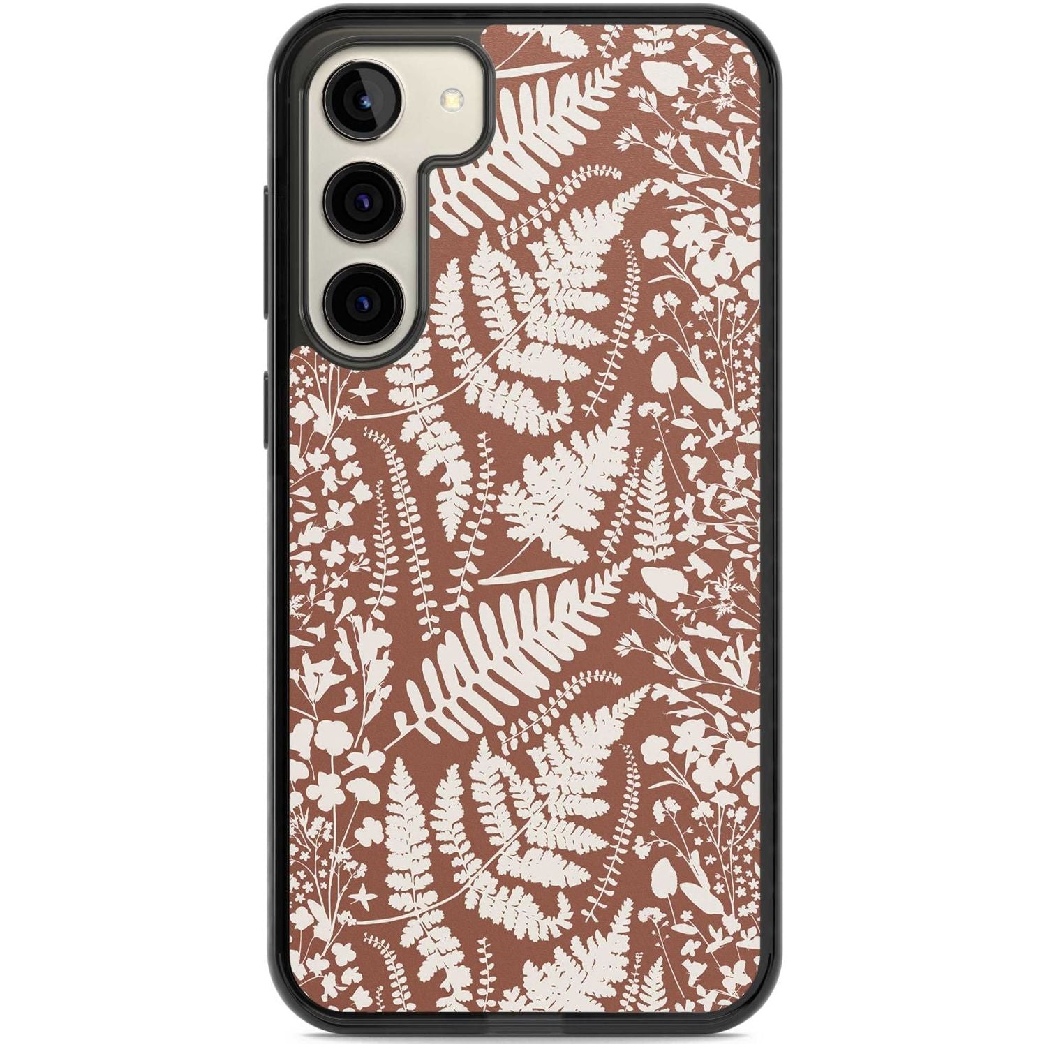 Wildflowers And Ferns On Terracotta