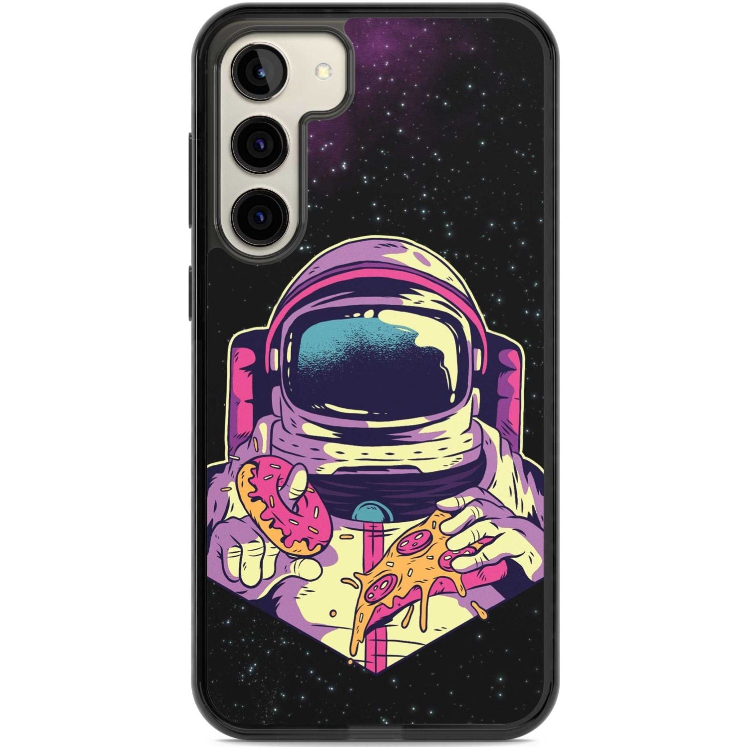 Astro Cheat Meal Phone Case Samsung S22 Plus / Black Impact Case,Samsung S23 Plus / Black Impact Case Blanc Space