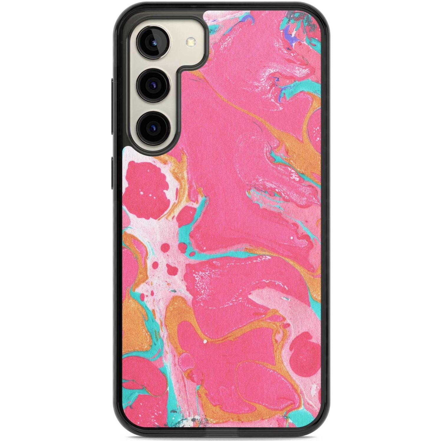 Vibrant Marbled Paper