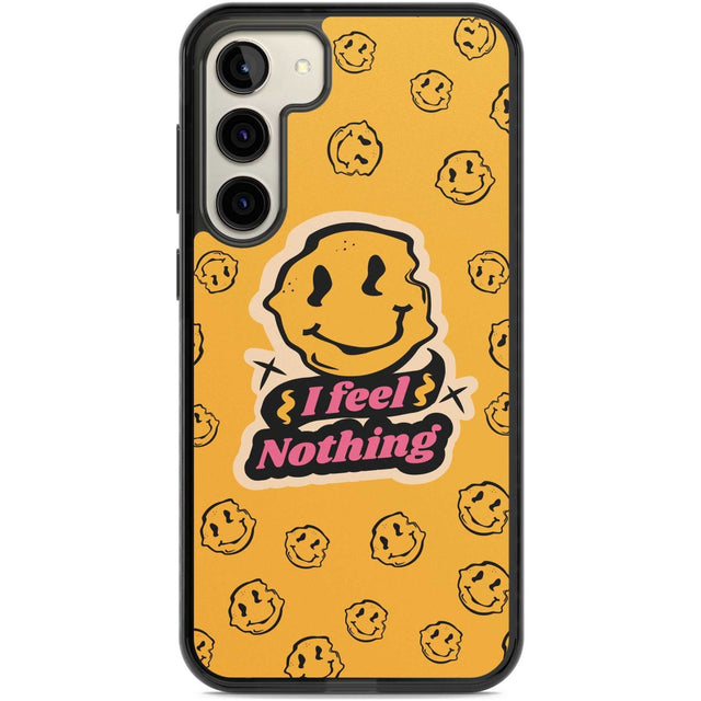 I feel nothing Phone Case Samsung S22 Plus / Black Impact Case,Samsung S23 Plus / Black Impact Case Blanc Space