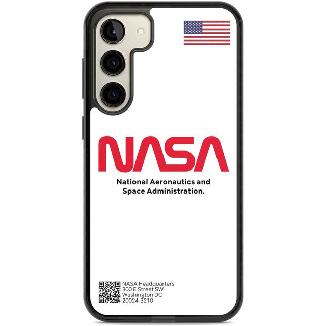 NASA The Worm Phone Case Samsung S22 Plus / Black Impact Case,Samsung S23 Plus / Black Impact Case Blanc Space