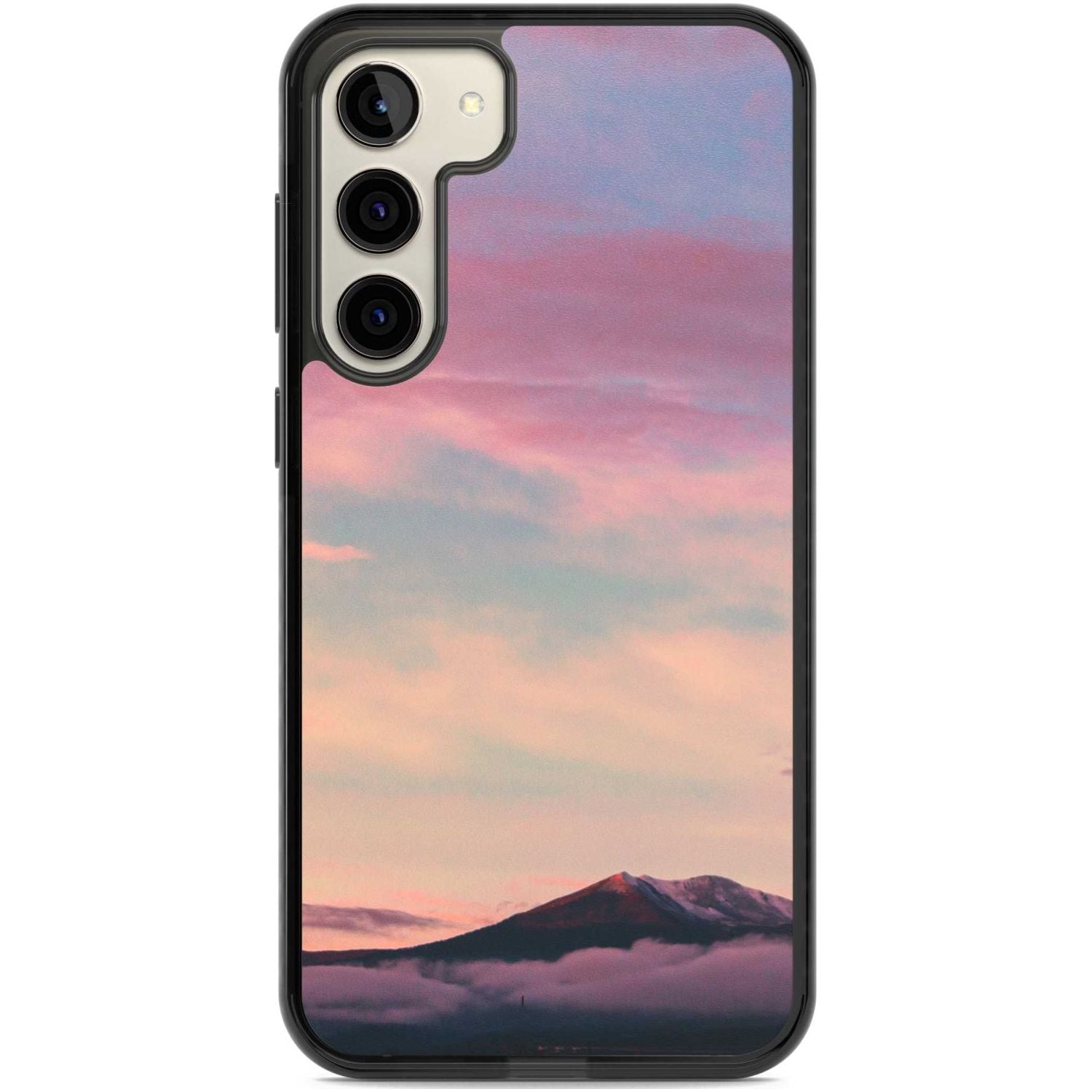 Cloudy Sunset Photograph Phone Case Samsung S22 Plus / Black Impact Case,Samsung S23 Plus / Black Impact Case Blanc Space