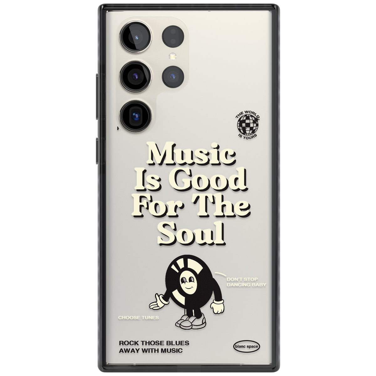 Music Is Good For The Soul Samsung S22 Ultra / Samsung S23 Ultra / Samsung S24 Ultra Impact Black Phone Case front