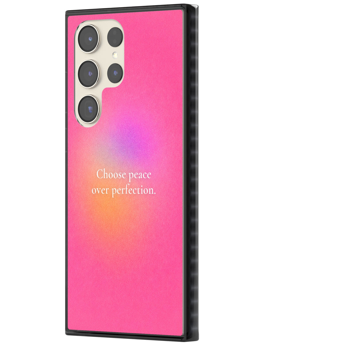 Peace Over Perfection Samsung S22 Ultra / Samsung S23 Ultra / Samsung S24 Ultra Impact Black Phone Case side