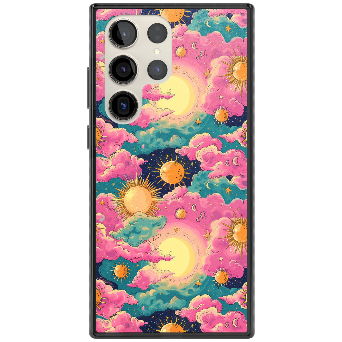 Starlight Clouds Samsung S22 Ultra / Samsung S23 Ultra / Samsung S24 Ultra Impact Black Phone Case front