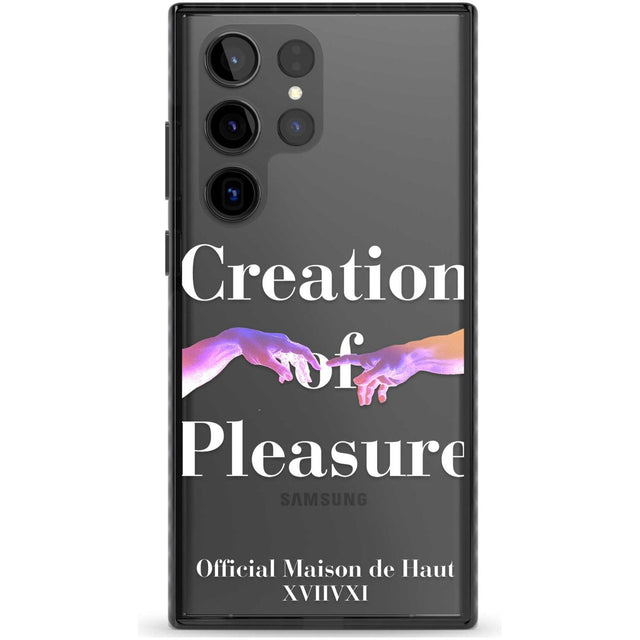 Creation of Pleasure Phone Case Samsung S22 Ultra / Black Impact Case,Samsung S23 Ultra / Black Impact Case Blanc Space