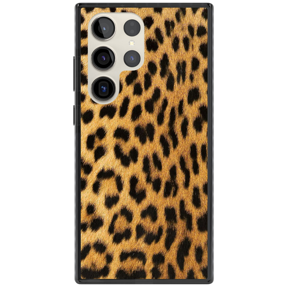 Savannah Leopard Samsung S22 Ultra / Samsung S23 Ultra / Samsung S24 Ultra Impact Black Phone Case front