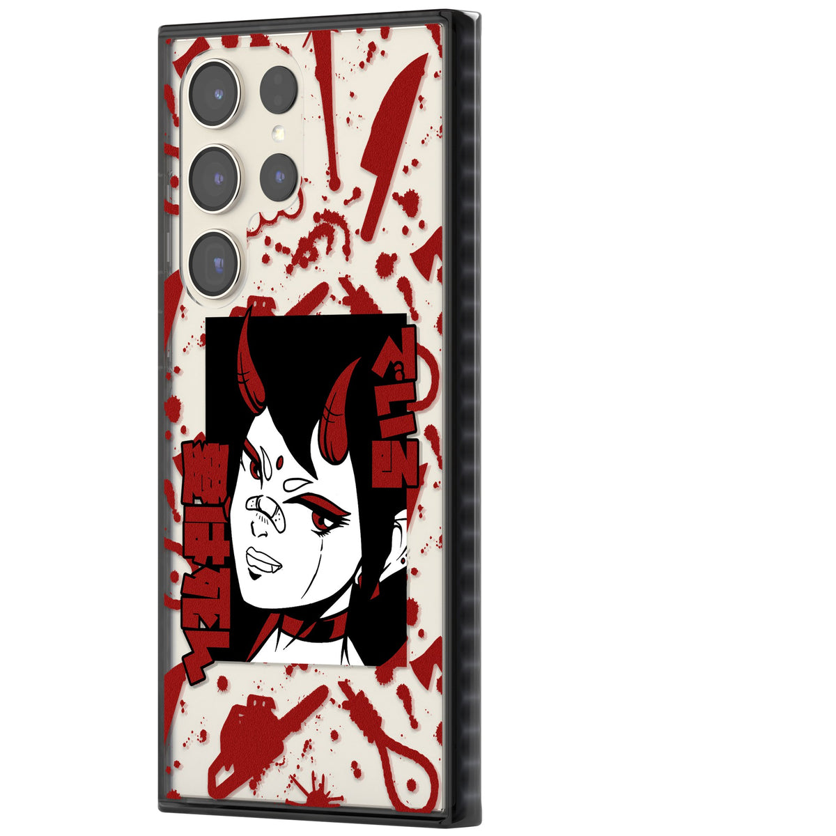 She's a Devil Samsung S22 Ultra / Samsung S23 Ultra / Samsung S24 Ultra Impact Black Phone Case side