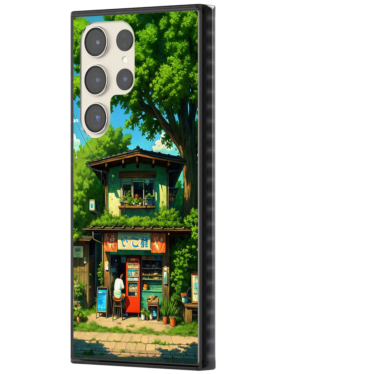 Countryside Kiosk Samsung S22 Ultra / Samsung S23 Ultra / Samsung S24 Ultra Impact Black Phone Case side