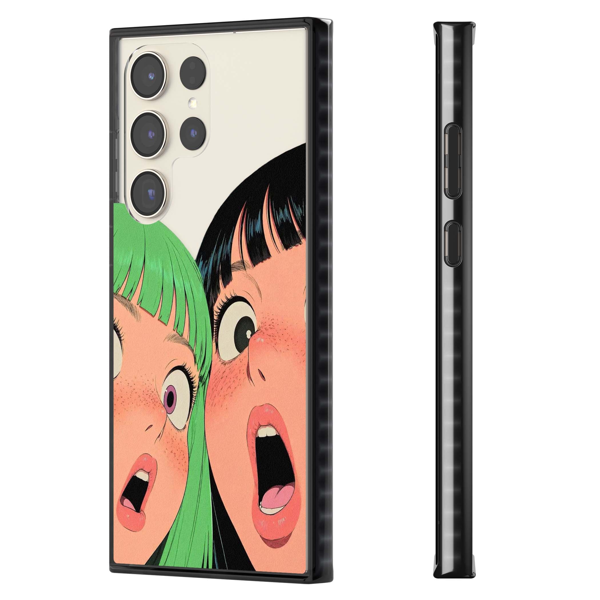 Gasp for her iPhone case | Black Impact case for Samsung Galaxy S24 Ultra, Samsung Galaxy S23 Ultra, Samsung Galaxy S22 Ultra