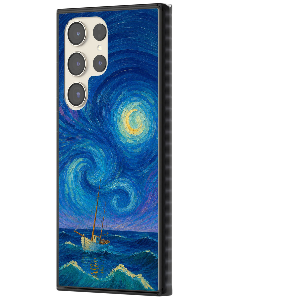 Moonlit Tide Samsung S22 Ultra / Samsung S23 Ultra / Samsung S24 Ultra Impact Black Phone Case side