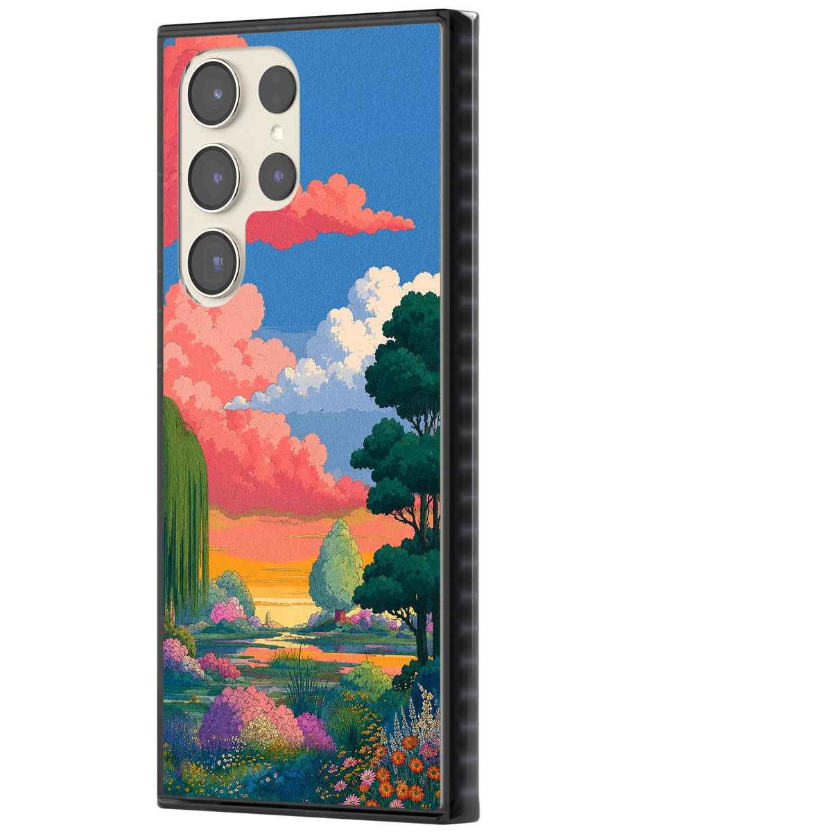 Dream Valley Samsung S22 Ultra / Samsung S23 Ultra / Samsung S24 Ultra Impact Black Phone Case side