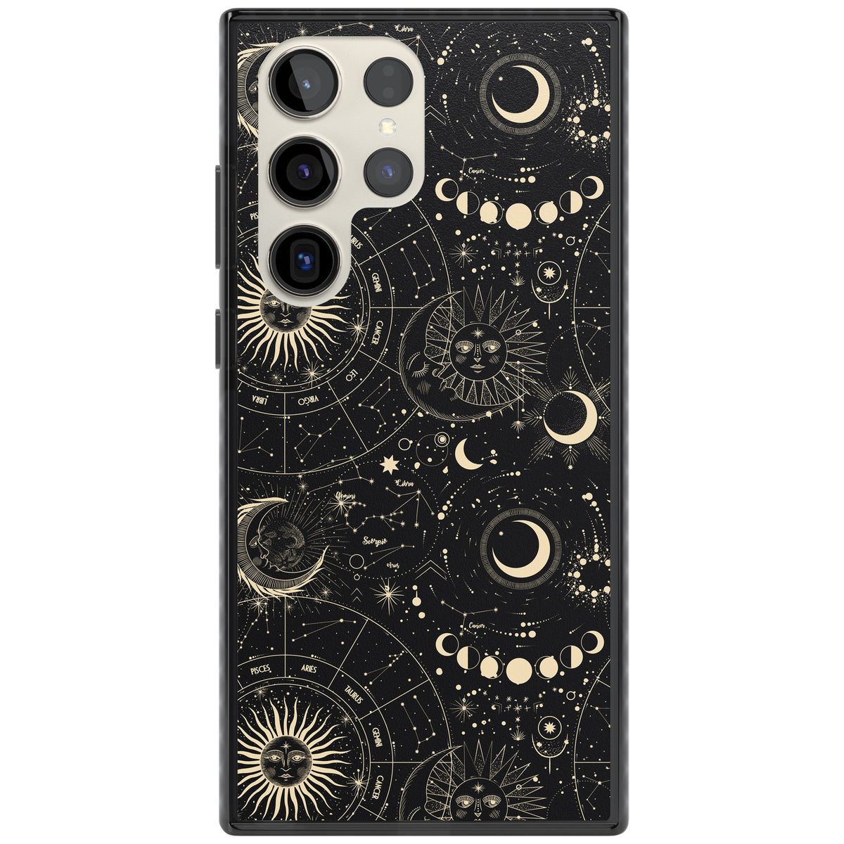 Celestial Cipher Samsung S22 Ultra / Samsung S23 Ultra / Samsung S24 Ultra Impact Black Phone Case front