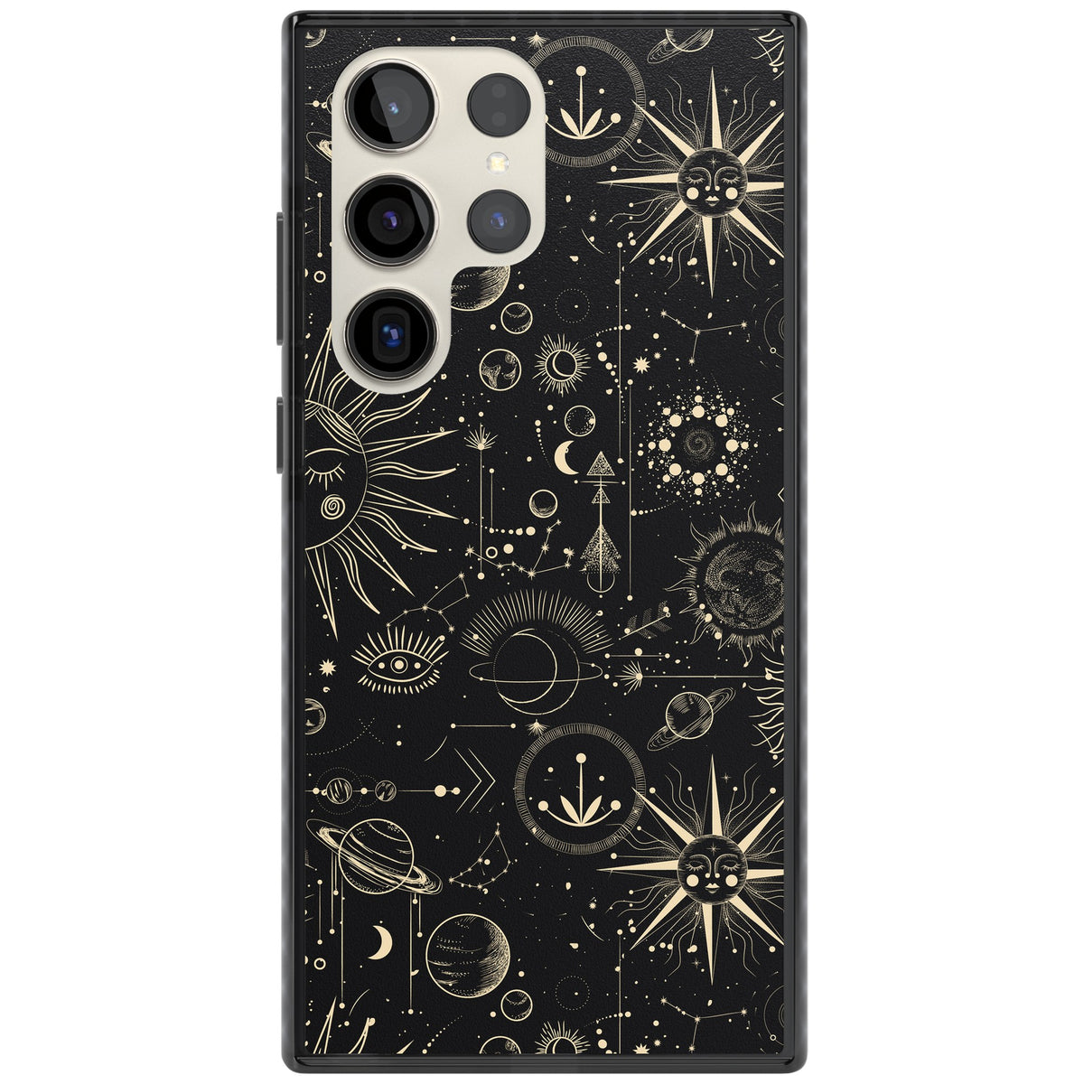 Cosmic Suns And Planets Samsung S22 Ultra / Samsung S23 Ultra / Samsung S24 Ultra Impact Black Phone Case front