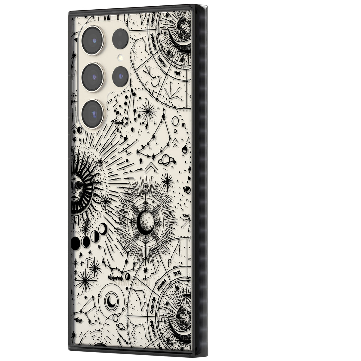 Celestial Chart Samsung S22 Ultra / Samsung S23 Ultra / Samsung S24 Ultra Impact Black Phone Case side