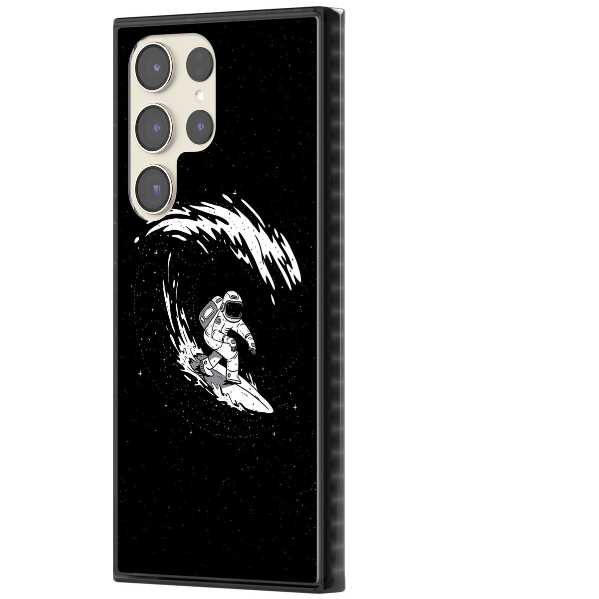 Cosmic Surf Samsung S22 Ultra / Samsung S23 Ultra / Samsung S24 Ultra Impact Black Phone Case side