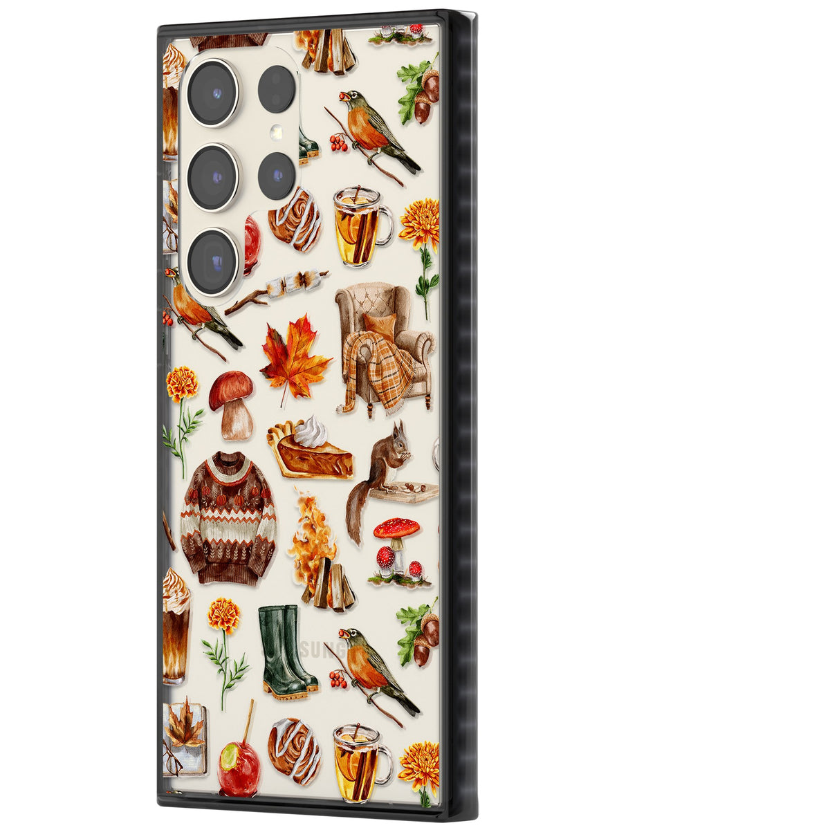 Autumn Anthology Samsung S22 Ultra / Samsung S23 Ultra / Samsung S24 Ultra Impact Black Phone Case side