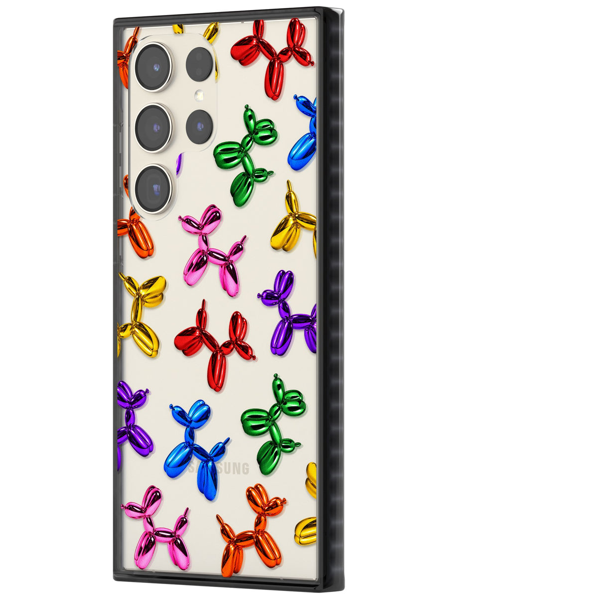 Balloon Dogs Samsung S22 Ultra / Samsung S23 Ultra / Samsung S24 Ultra Impact Black Phone Case side