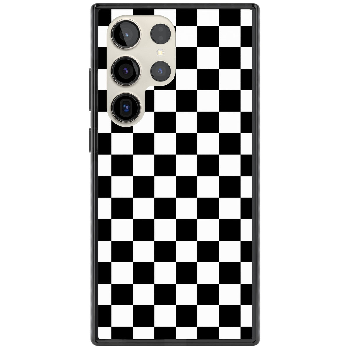 Checkerboard Samsung S22 Ultra / Samsung S23 Ultra / Samsung S24 Ultra Impact Black Phone Case front